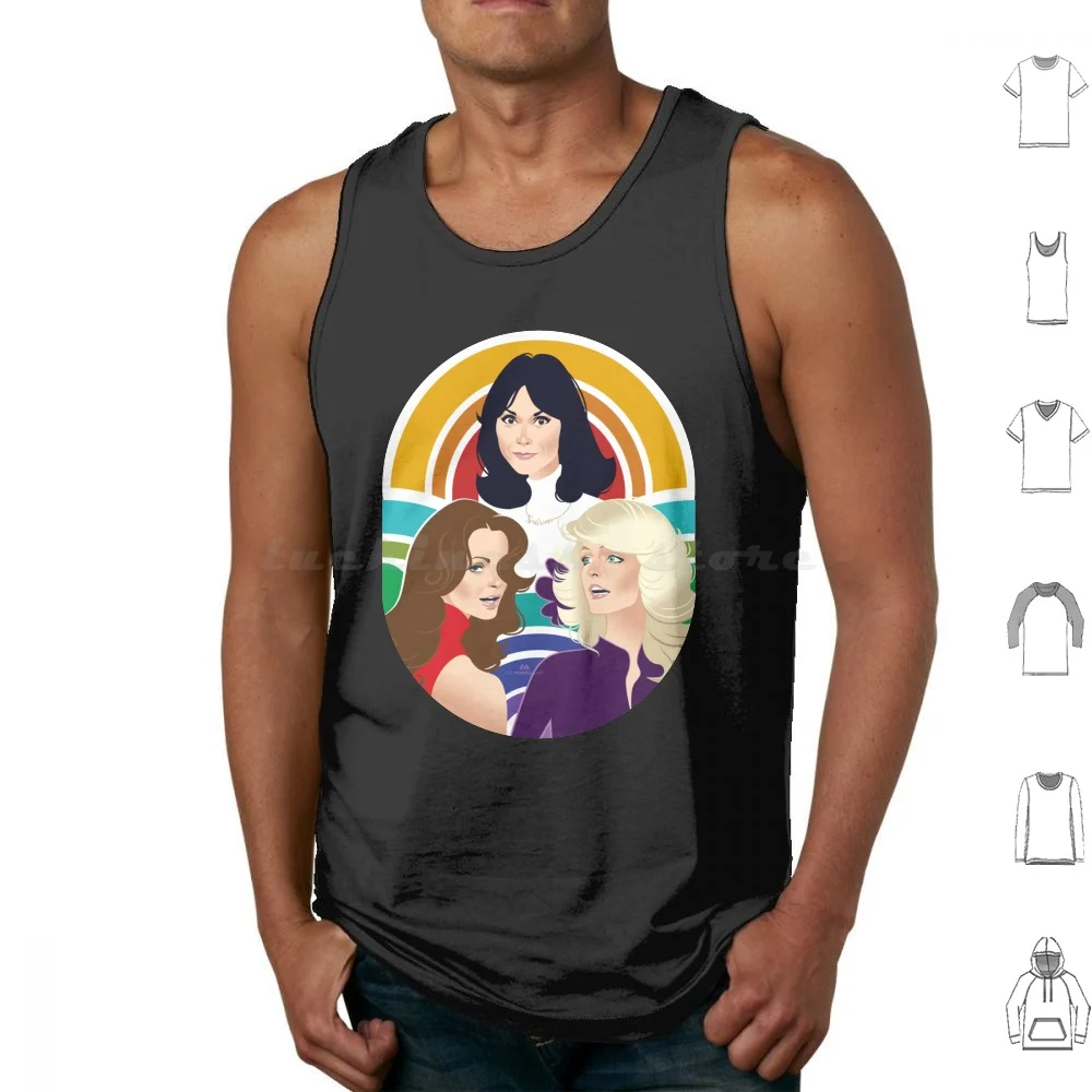 Charlie's Angels Tank Tops Vest Sleeveless Alejandro Mogollo Art Alemogolloart Alejandromogolloart Jill Munroe Duncan Garrett