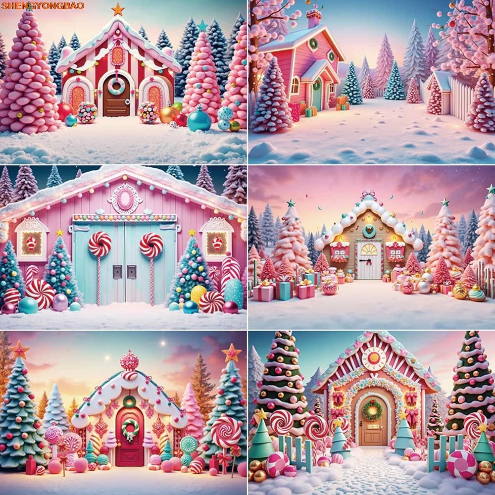 

Christmas 2025 Backdrop Photography New Year Xmas Tree Room Photozone Background Baby Photo Studio Photozone Accessories