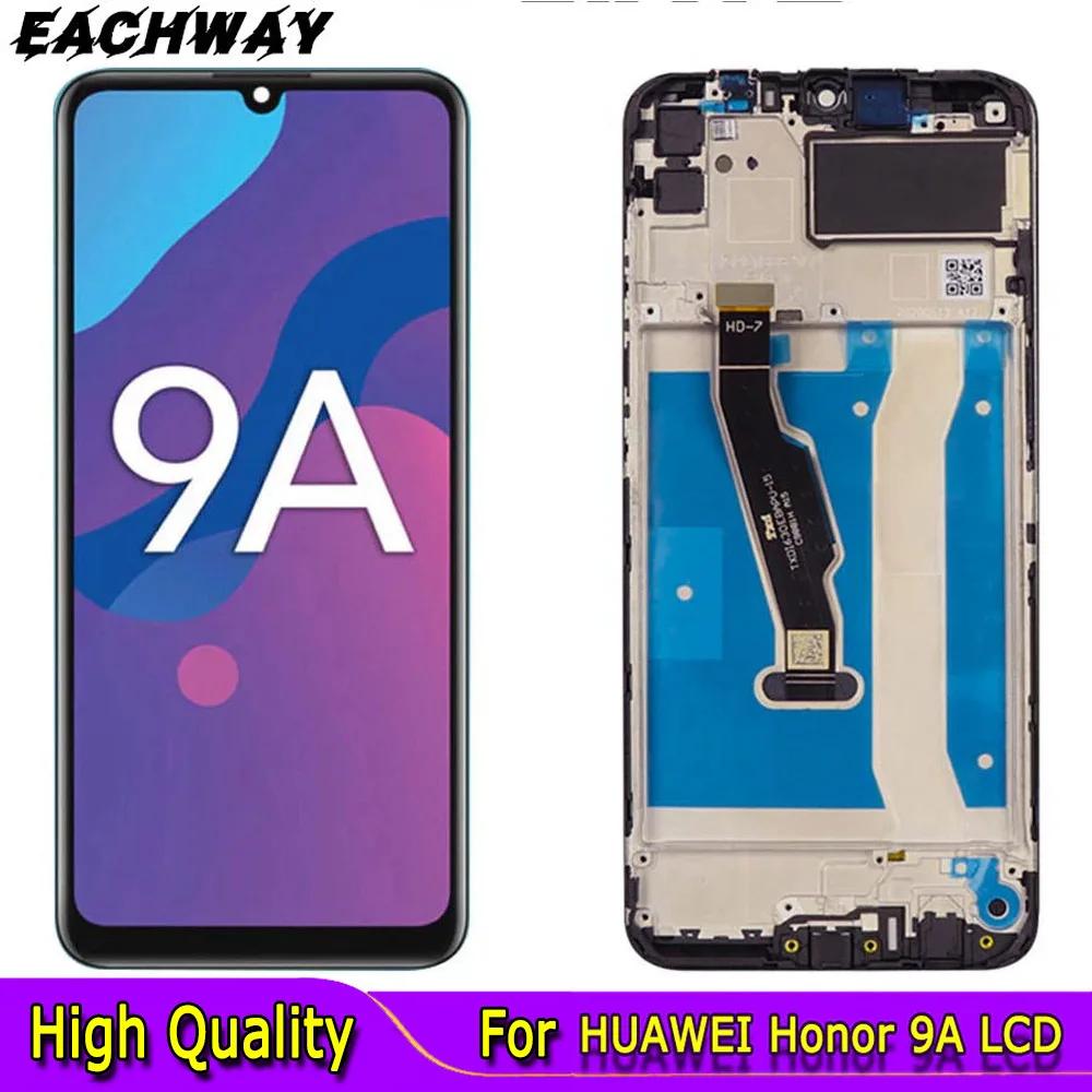 For Huawei Honor 9A LCD Display Touch Screen Digitizer For Huawei Enjoy 10E LCD MOA-LX9N Repair Parts For y6p 2020 LCD Screen