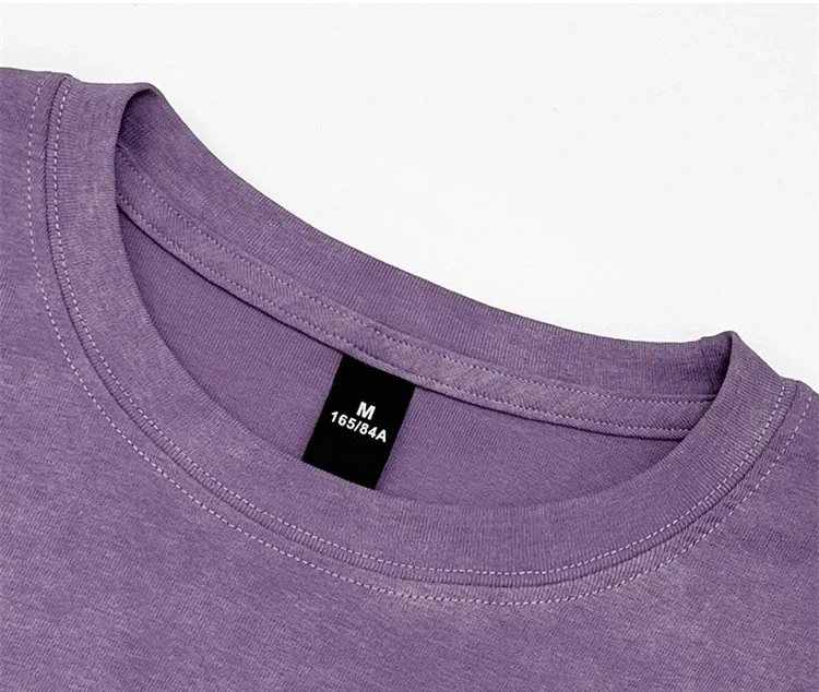 Tie-Dye Schulternaht Slim Fit Gerafftes Langarm-T-Shirt 2026 Herbst Winter Damen Oberteile Lila Geripptes Rundhals-T-Shirt – Detail 3
