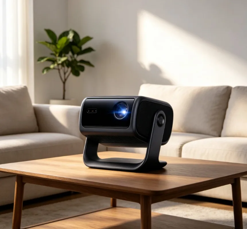 For F7Pro Tri-Color Laser Projector, Eye-Care High Bright Laser TV For Home Theater Movie & Gaming Entertainment