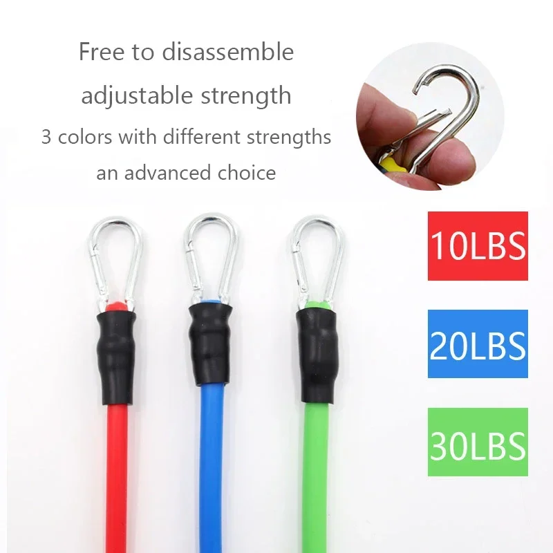 Resistance Bands Set Exercise Gym Home Pull Rope Elastic Strength Training Bands with Door Anchor Carry Bag Legs Ankle Straps