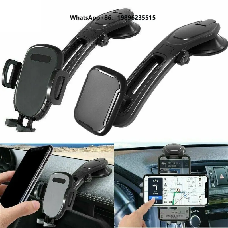 Suporte de Telefone Rotativo 360° para Painel de Carro, Ajustável por Gravidade, Suporte GPS Rotativo para Telefone de Carro