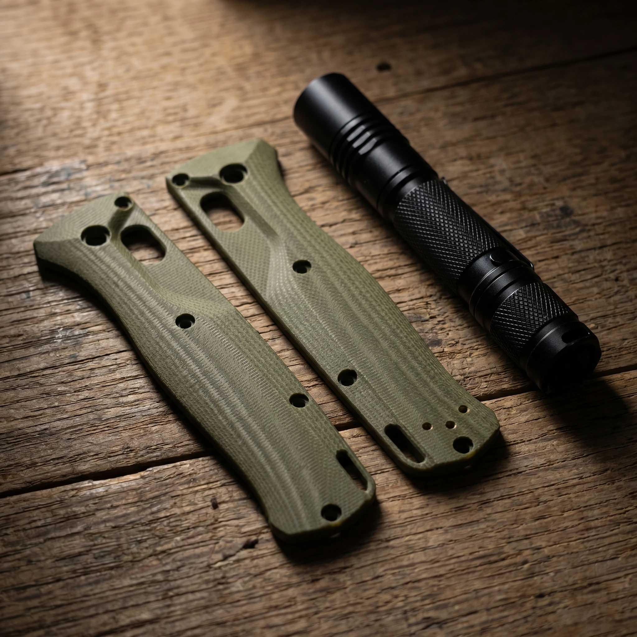 1pair G10 Blade Handle Patch for BM Bugout 535 Knife Folding Knife Patch Material DIY Accessories