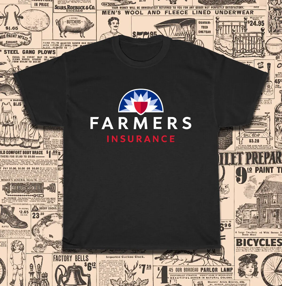 New Farmers Insurance Men's T-Shirt American Size S-5Xl T-Shirt