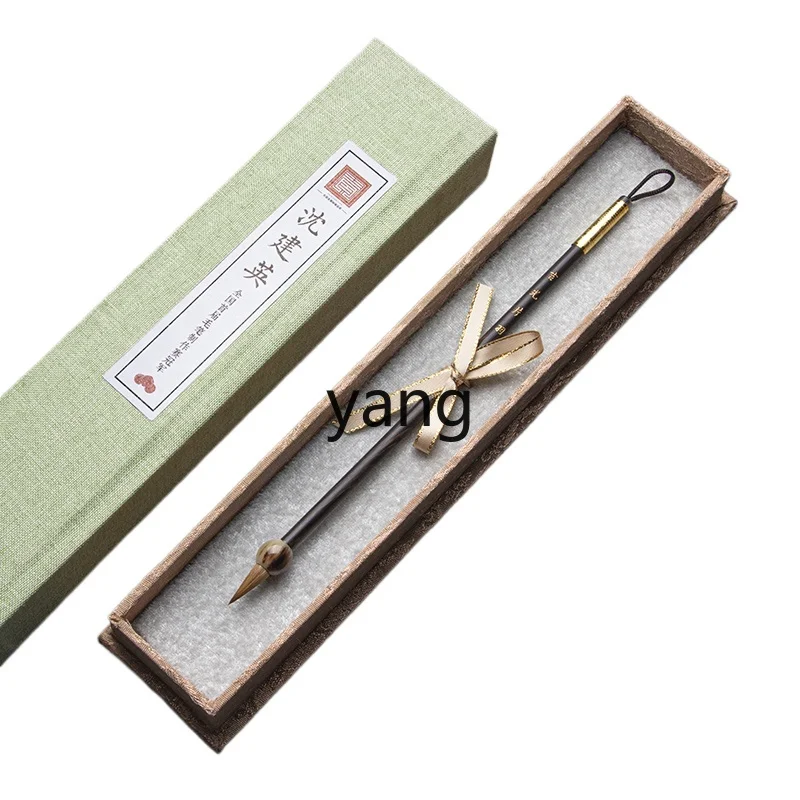 

Tgf small case copy scripture pen pure wolf hair genuine small hairpin small case Chinese painting hook line