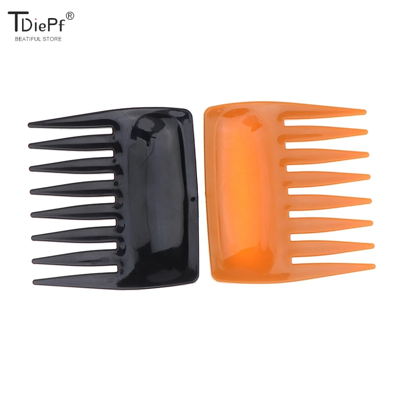 Peigne à dents larges en plastique, peignes à dents super larges, peignes à barbe sans niveaux, petite brosse à cheveux, outil de coiffure, 1PC