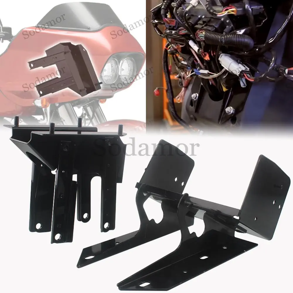 Motorcycle Front Fairing Support Installation Bracket Accessories Fits For Harley Touring ROAD GLIDE ULTRA FLTRU 2011 2012  2013