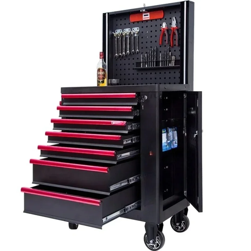 

With rolling tool cabinet