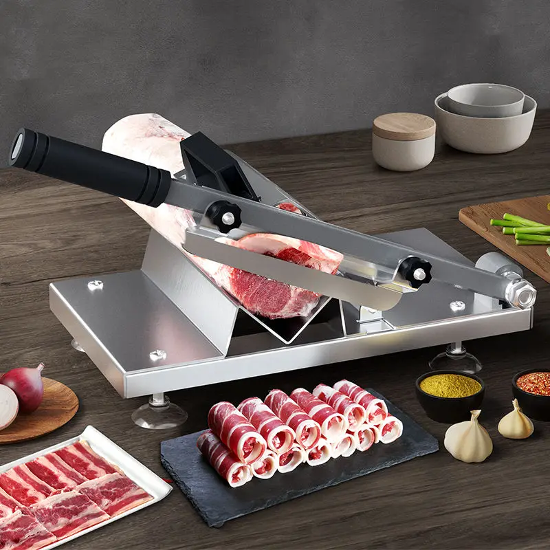 Household Manual Lamb Slicer Frozen Meat Cutting Machine Beef Herb Mutton Rolls Cutter Meat Slicer Kitchen Gadgets