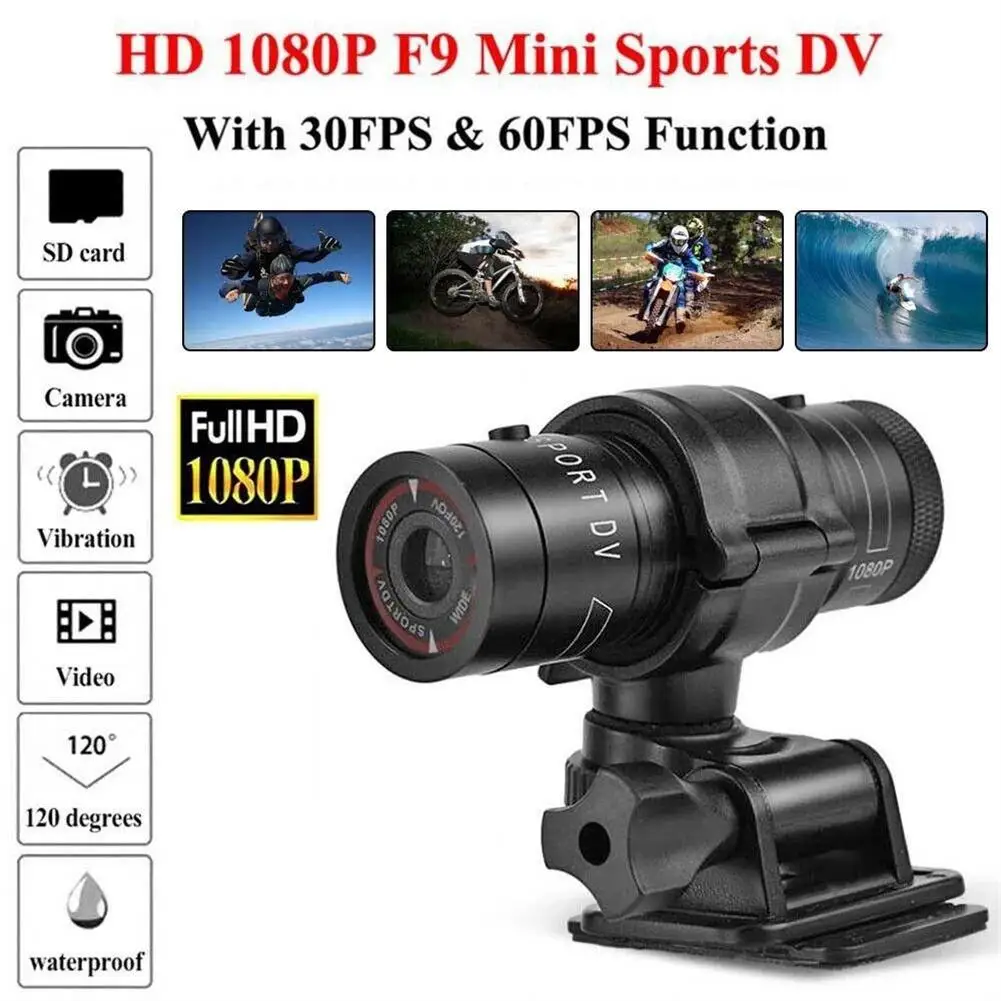 Small Action Camera HD 1080p Waterproof Mini Outdoor Bike Motorcycle Helmet Sports Action Camera Video Dv Camcorder Car Recorder