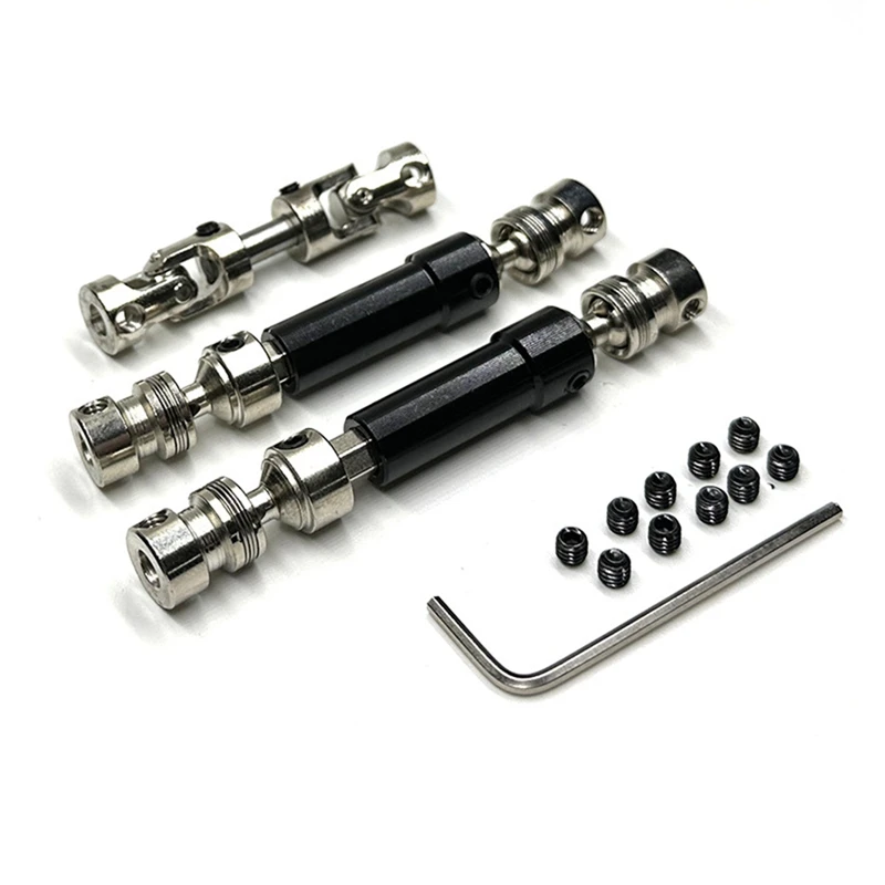 3Pcs Metal Drive Shaft CVD Driveshaft for MN128 MN86 MN86S MN86K MN86KS MN G500 1/12 RC Car Upgrade Parts Accessories,4