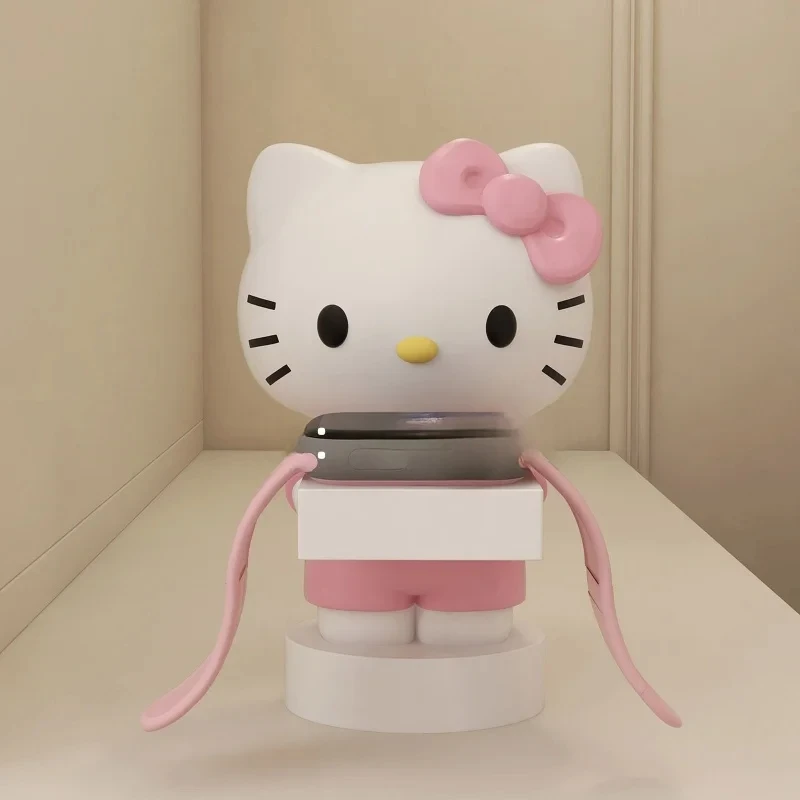 

Мультяшная подставка для зарядки Apple Watch Hello Kitty Kawaii в стиле аниме, декоративное украшение, подарки на день рождения, праздничные украшения, милый портативный аксессуар