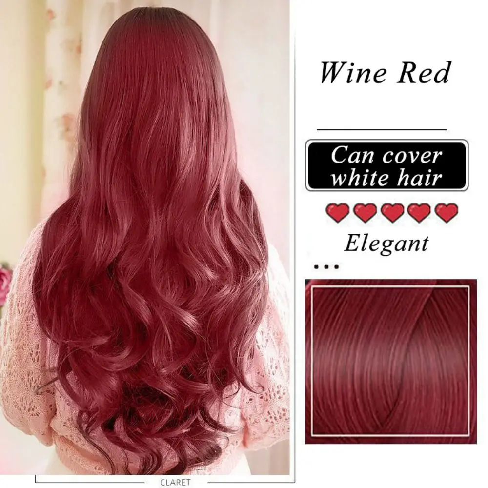 

250 мл безопасная, легко моющаяся, пузырчатая краска для волос, не стимулирующая, долговечная, натуральная растительная краска для волос, унисекс, шампунь для окрашивания волос для мужчин