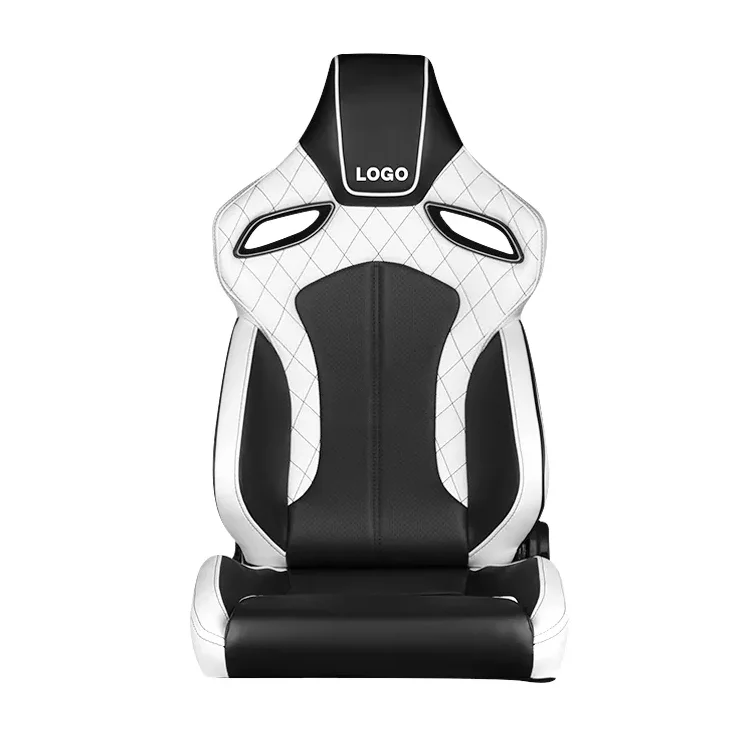 JBR9007 Universal Recline Leather Racing Bucket Car Seat