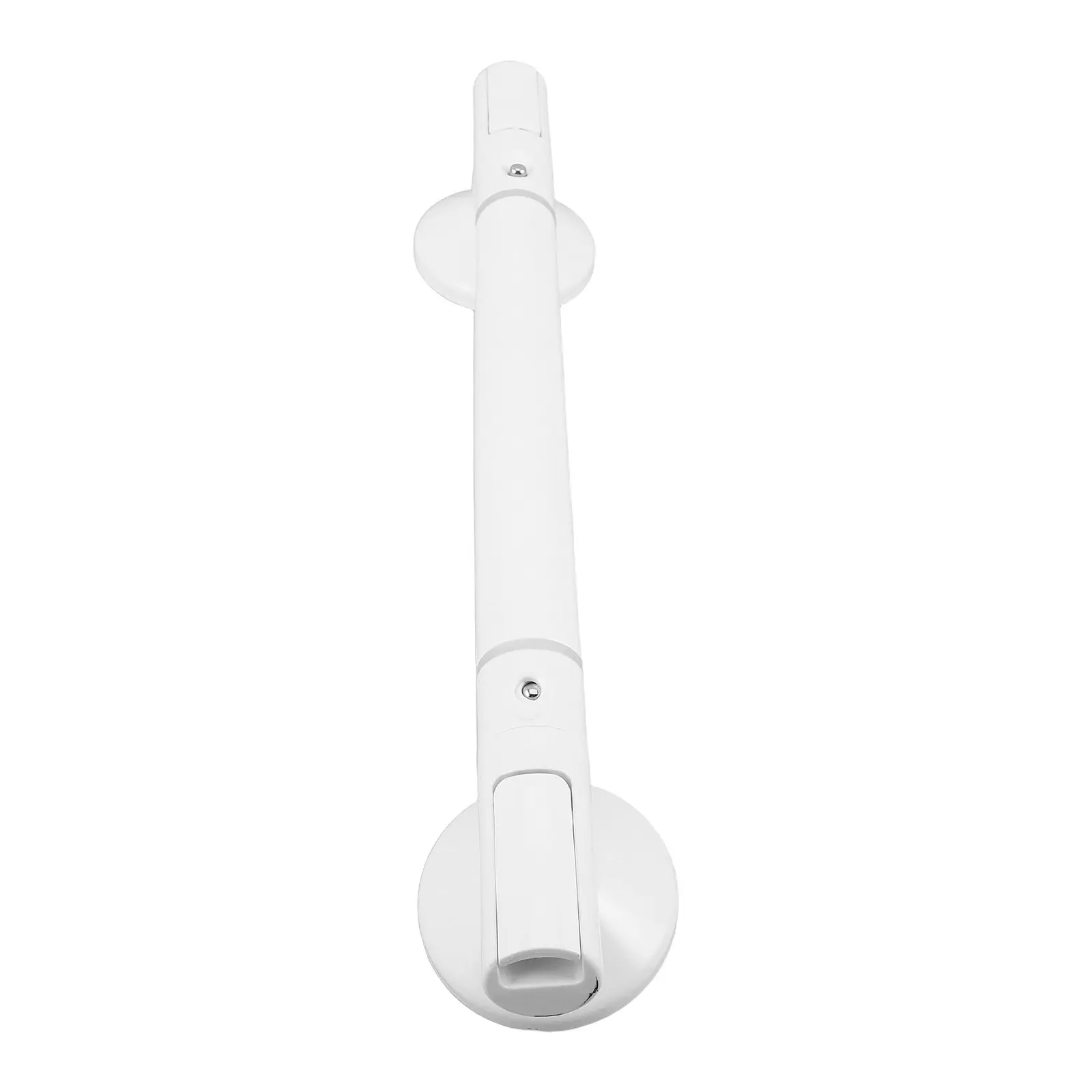 Bathroom Grab Bar Non-Slip White Plastic Safety Handle 18 Inch Toilet Support Hand Rail Bathroom Safety Bar for Elderly Disabled