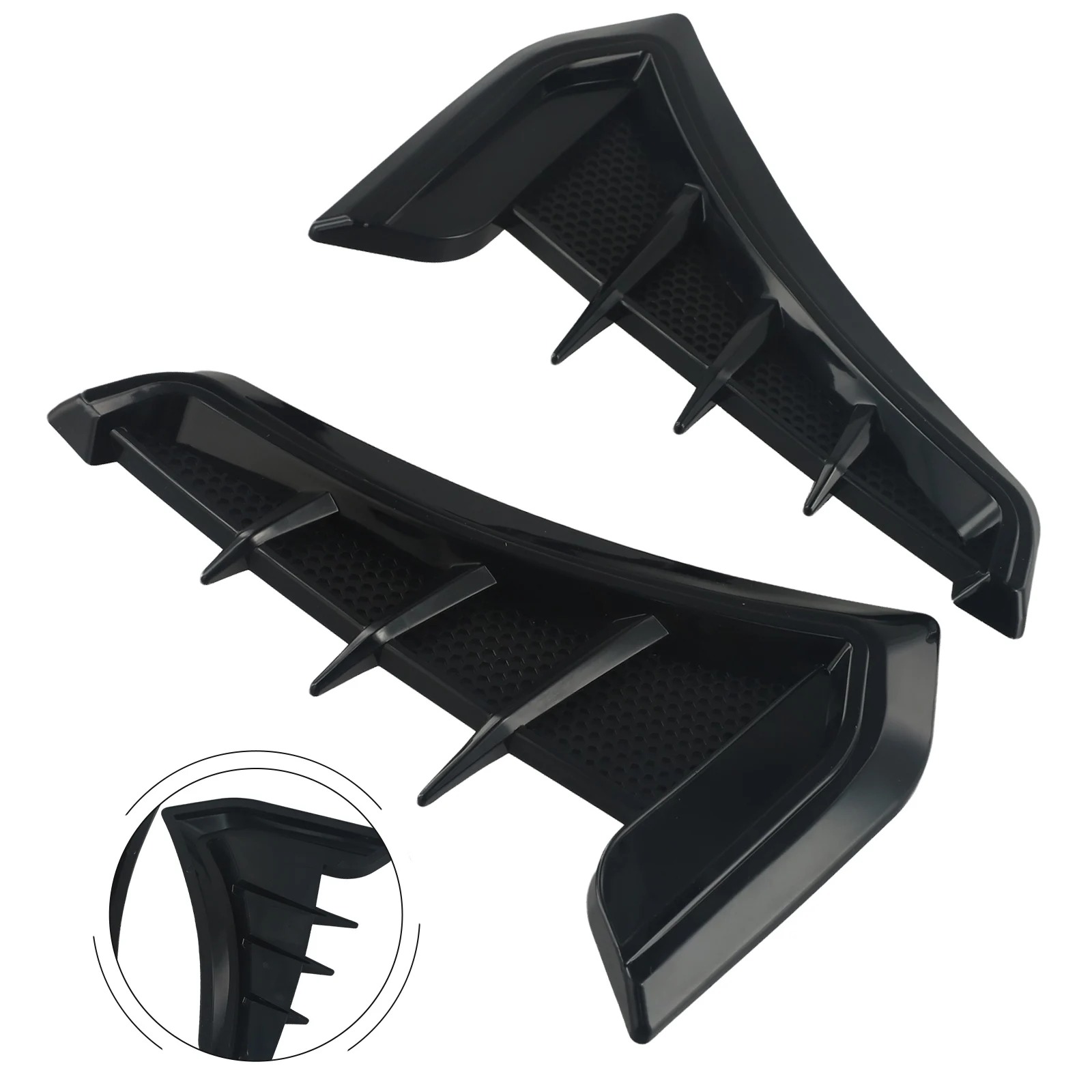 لتزيين السيارة شبكة مدخل تدفق الهواء شبكة حاجز السيارة مباراة مثالية لخصائص السيارة المستقرة مادة بلاستيكية ABS #3