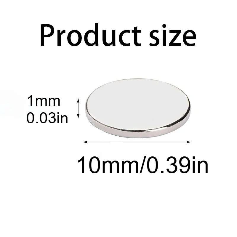 10x1/10x2/10x3mm Magnet, geeignet für Komponentenverbindungen, Halsketten- oder Taschenschnallen, Badezimmerzubehör, Whiteboard-Befestigung