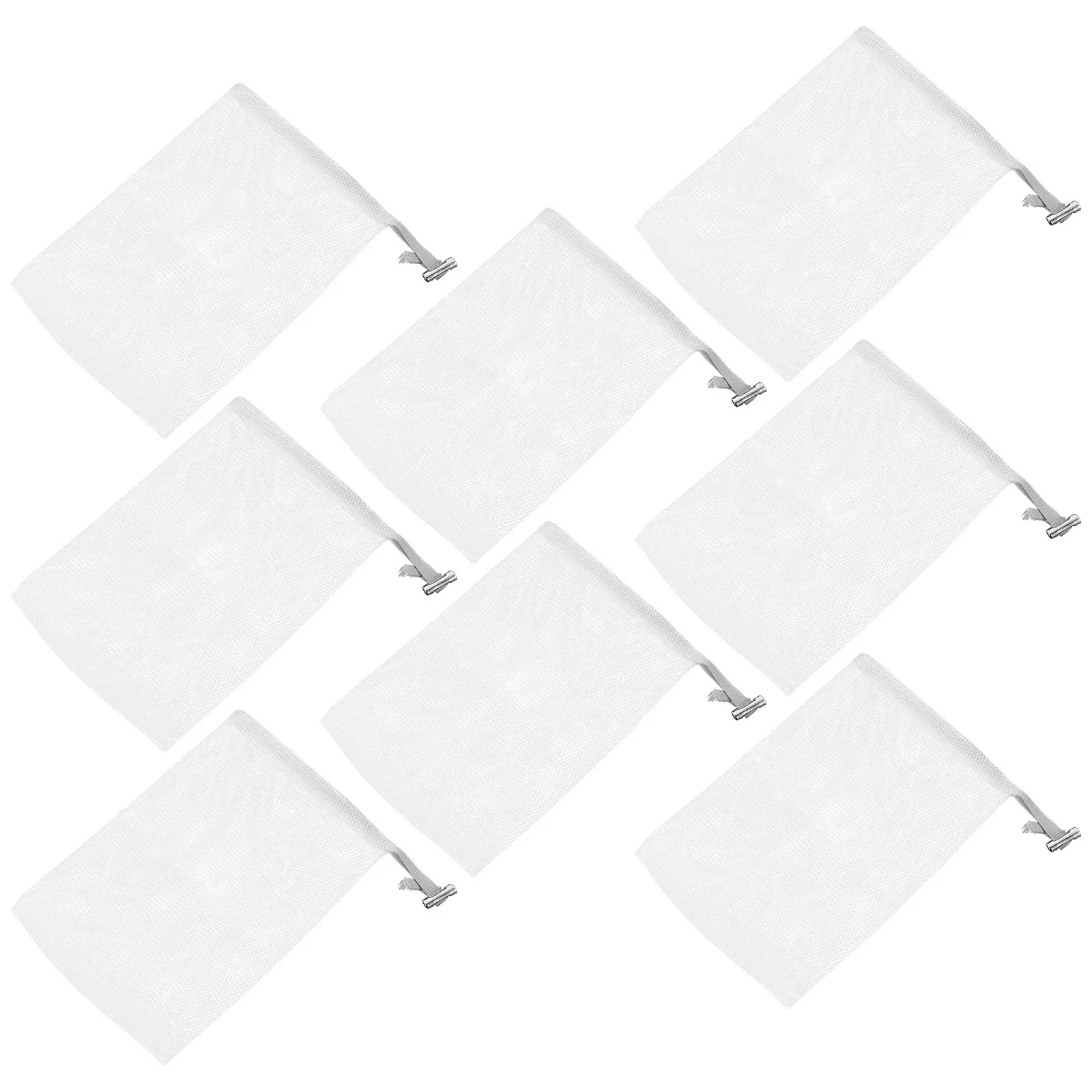 

8Pcs Soap Net Bags Facial Cleaning Foaming Mesh Exfoliating Pouch Portable Lightweight Travel Size Skin Brightening Gentle