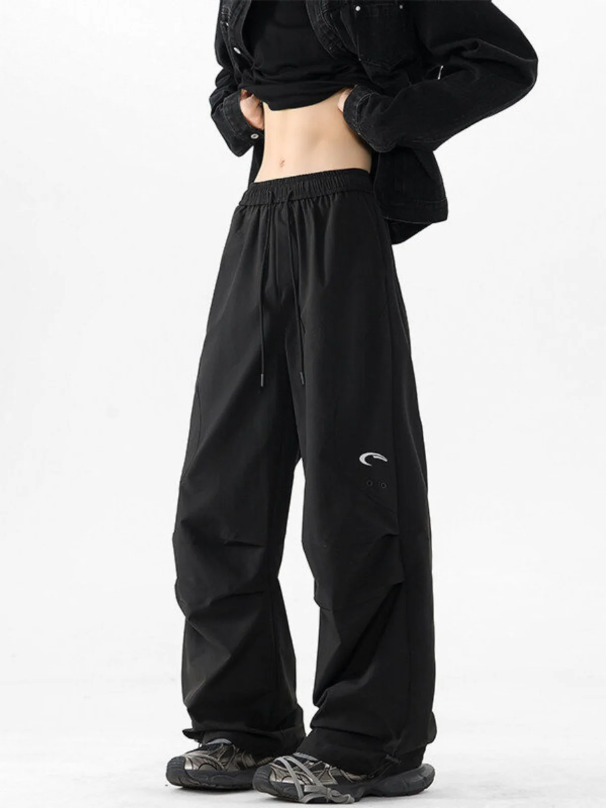 

Large Size American Sle Hard ell Waterproof Baskeall Casual Pants Men's Simple Match Spor Long Trousers