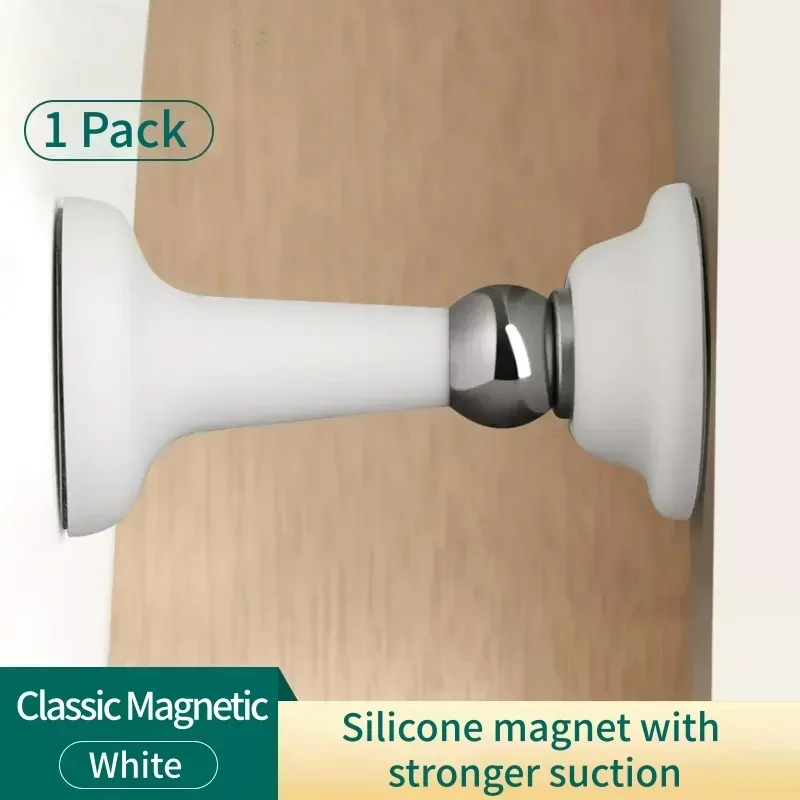 Silikon-Türstopper mit Anti-Kollisions-Funktion, Starker Magnet, Geräuschlos, Ohne Bohren, Wand- und Bodenkompatibel, Türhalter