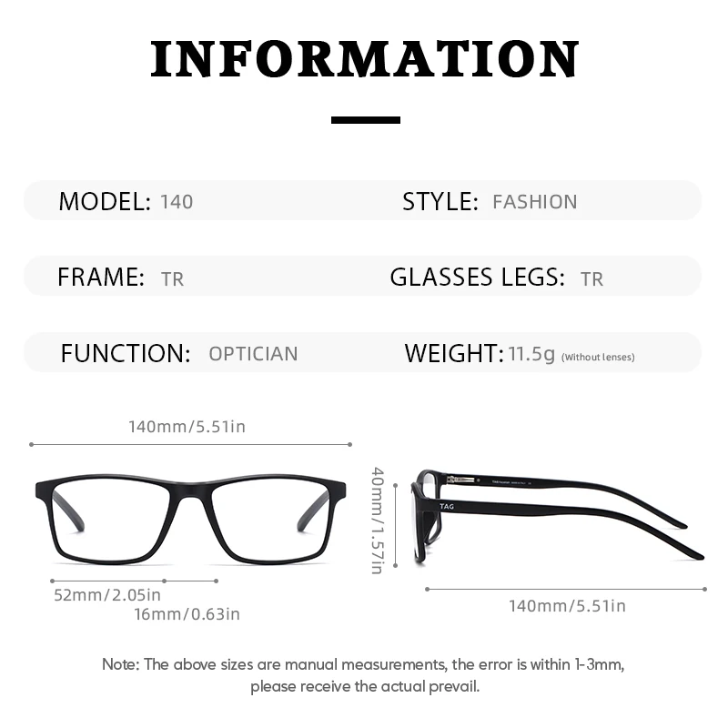 TH502 ماركة الموضة الرجعية مربع النظارات الإطار الرجال TR90 مشهد المرأة النظارات إطارات الحركة خفيفة النظارات القراءة