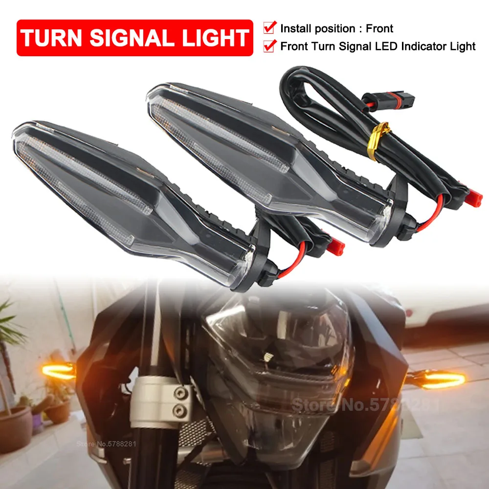 

Motorcycle Front Turn Signal LED Indicator Light Blinker For BMW R1250GS R1200GS R1250RS F850GS F750GS F900R F900XR S1000 R/XR