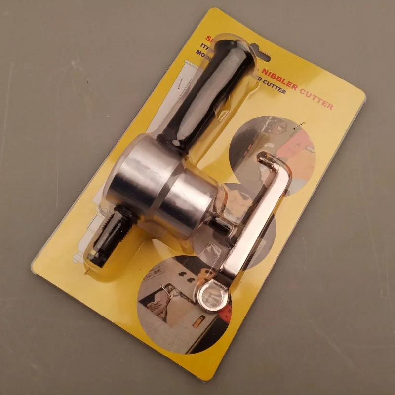 160A Double Head Metal Sheet Cutter Electric Drill Attached Iron Curve Cutting Hole Opener Hardware Tool