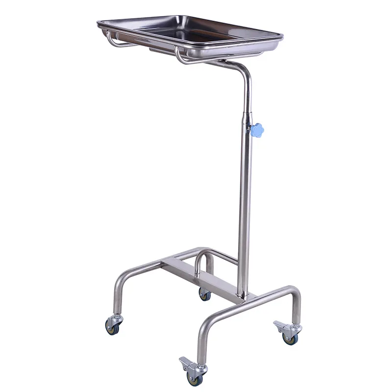 Stainless steel single pole square plate bracket single pole square plate bracket storage rack platform rack