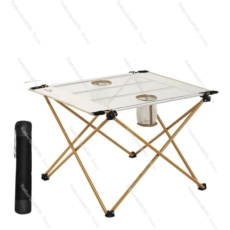

Outdoor Camping Folding Table Mesh Table Picnic Dinner Detachable Table and Chair Set