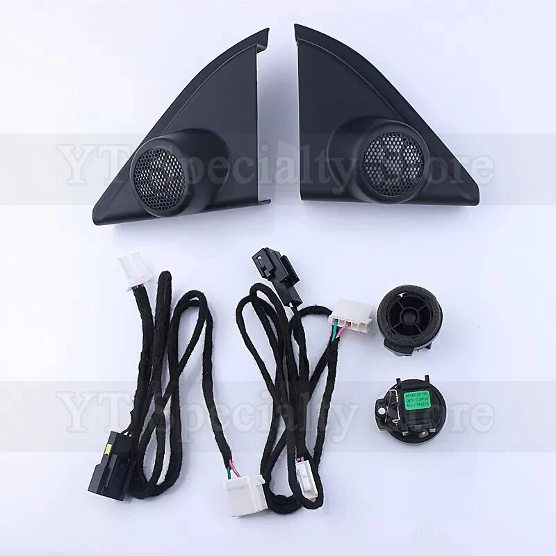 Kamshing Car Door Triangle Speakers Tweeters Speaker Trim Cover Set For Toyota Corolla 2014-2018 Speaker Cover