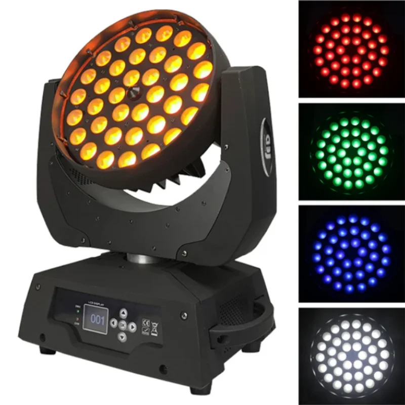 Botai professional led 36*18w 6 in1 zoom led bewegliche wäsche mit dmx512 für bühne dj disco bar studio performance