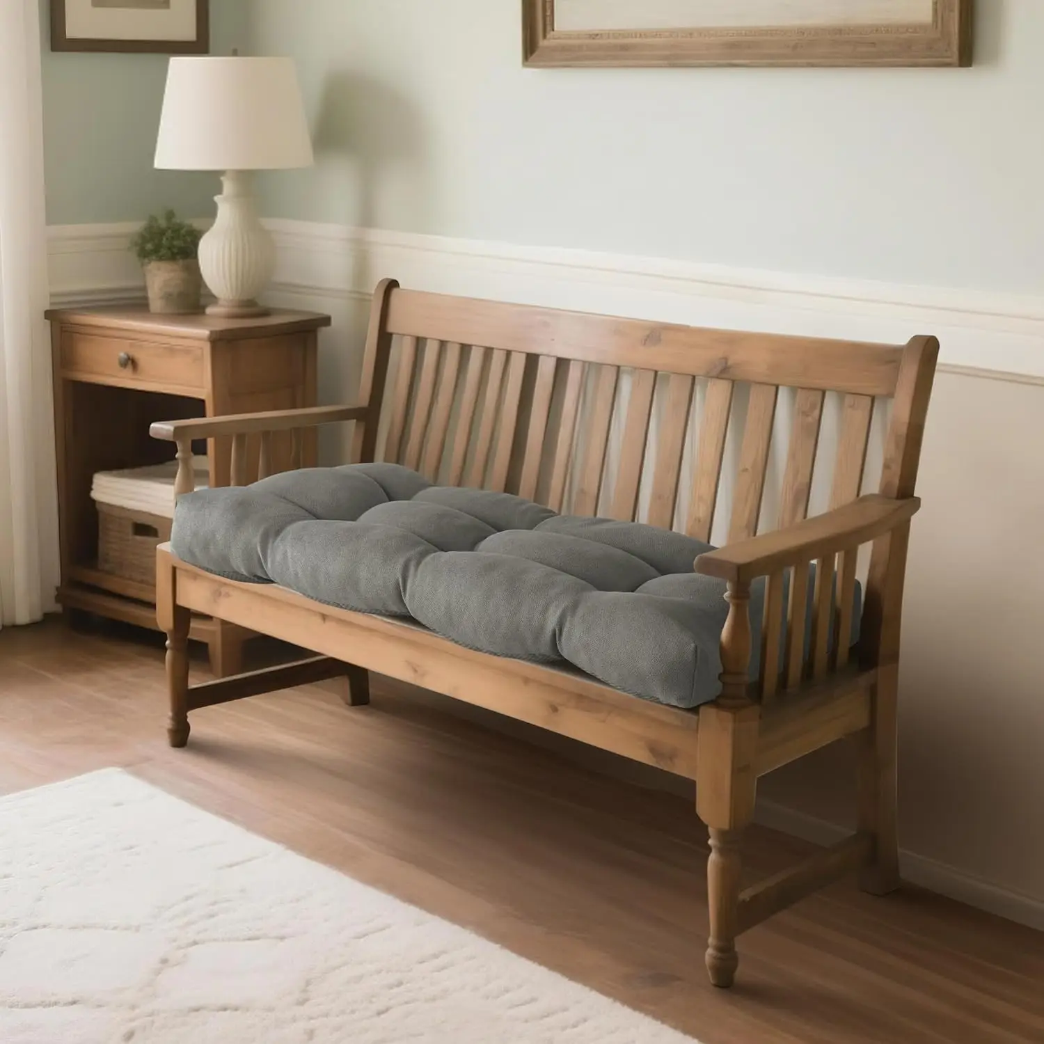 

Chenille Custom Long Bench Cushions Long Mattress Sofa Chair Seat Pads Bay Window Backrest Decorative Garden Pads Swings Pillows