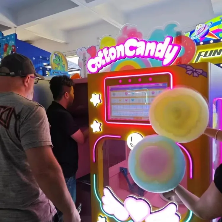 حار بيع الطاقة 2000 واط 110 فولت/220 فولت التلقائي آلة بيع حلوى القطن للأعمال #4