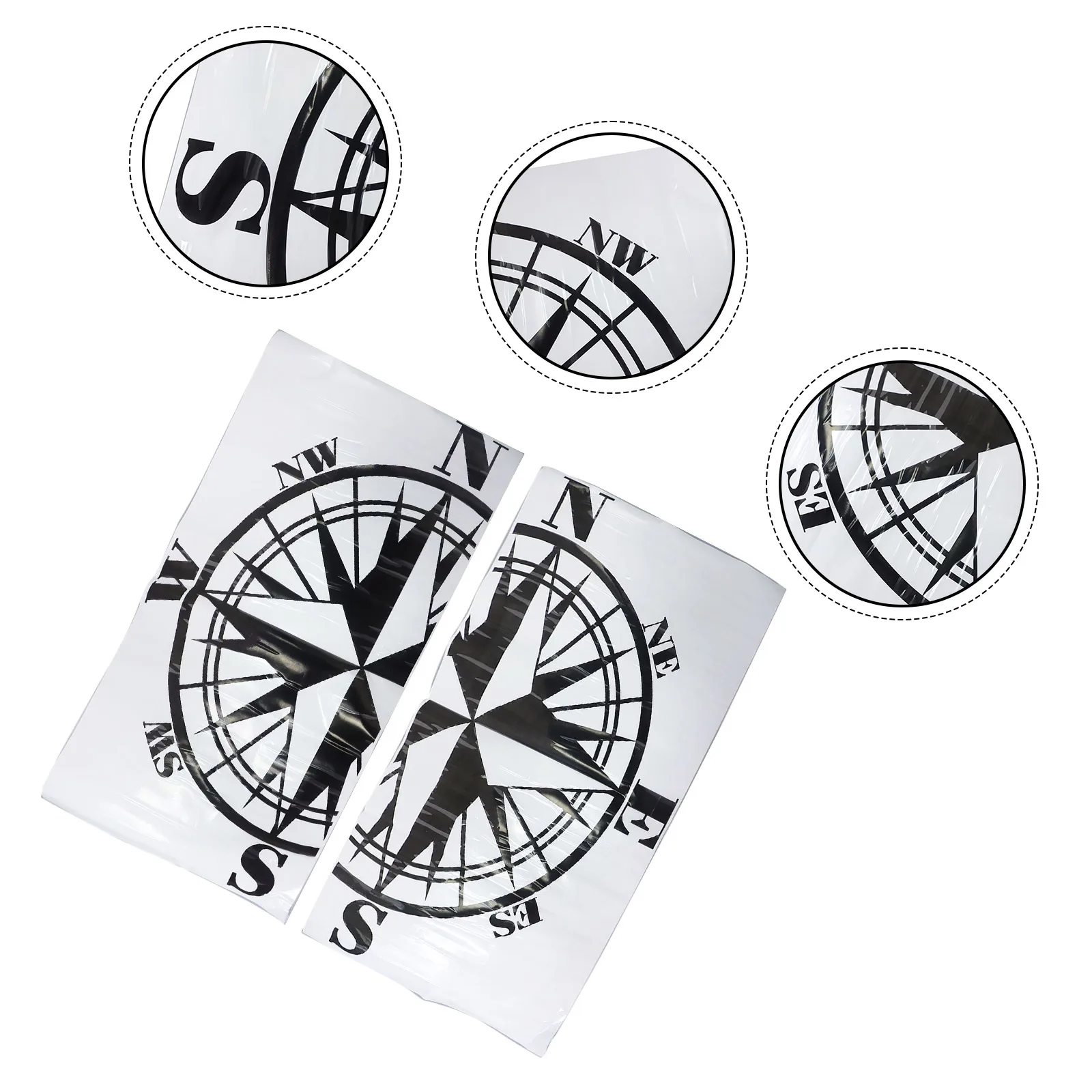 Aesthetic Appeal Two Piece Set of Classy Graphical Designs in Sturdy Waterproof Material Perfect For Any Vehicle