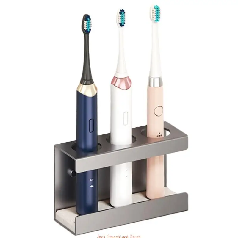 Wall Mounted Toothbrush Holder for Shower,Tooth Brush and Toothpaste Organizers Hanger for Dorms Bathrooms 2/03/4 Slot