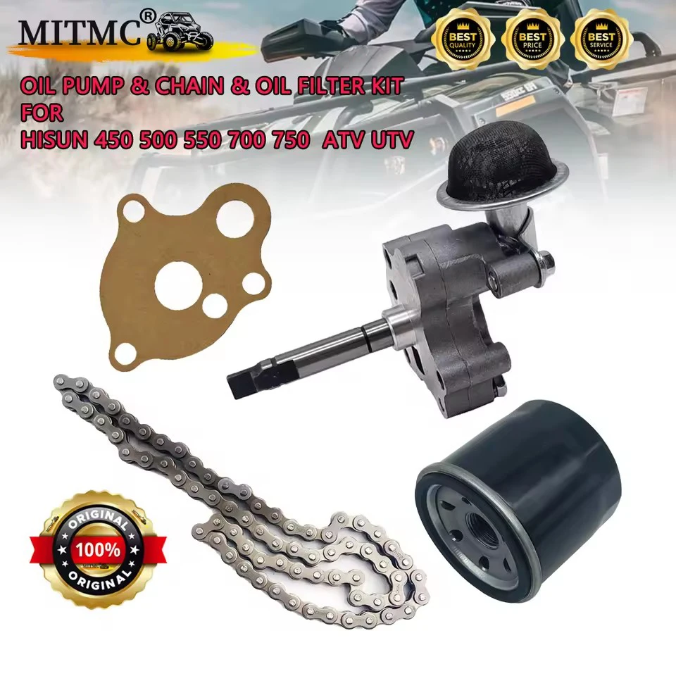 

Oil Pump &Chain&Oil Filter Kit For HISUN 450 500 550 700 750 FORGE SECTOR VECTOR TACTIC AXIS Massimo Coleman Outfitter ATV UTV