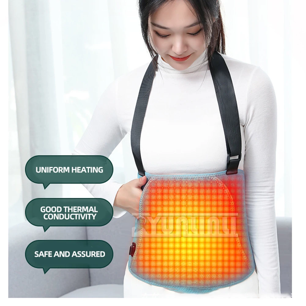 Electric massage belt Mugwort hot compress belt Waist massager lumbar disc protruding heating belt