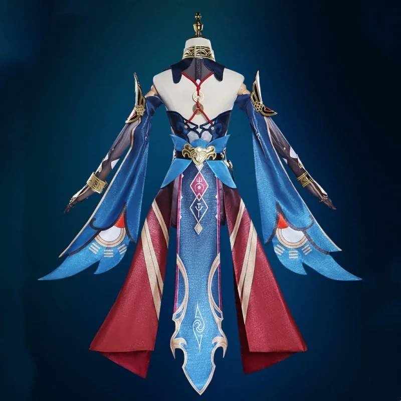 Honkai Star Rail Hanya Cosplay Costume Full Set Hanya Cosplay Dress Uniform Outfits Han Ya Cosplay Wig Judges Ten-Lords Party