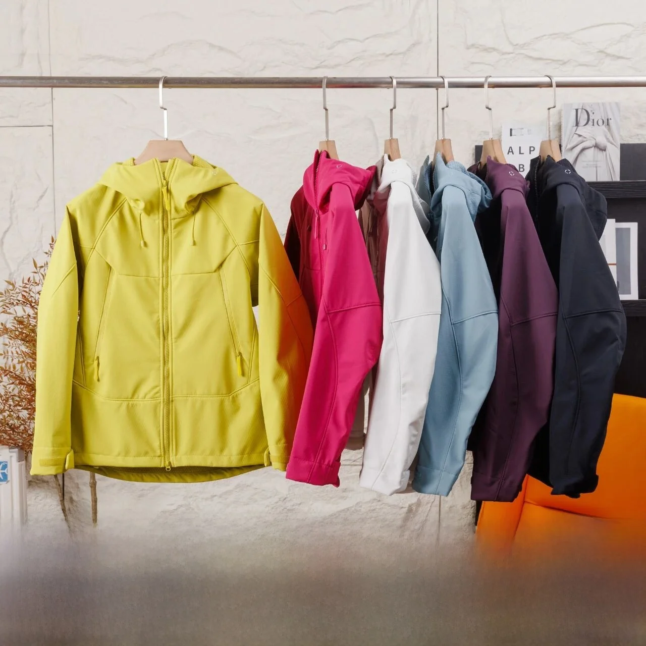 

Outdoor Softell Jaet Men's Warm Fce Windproof Breathable Autumn Winter Couples Clothing Polyester Fiber Stand Fit