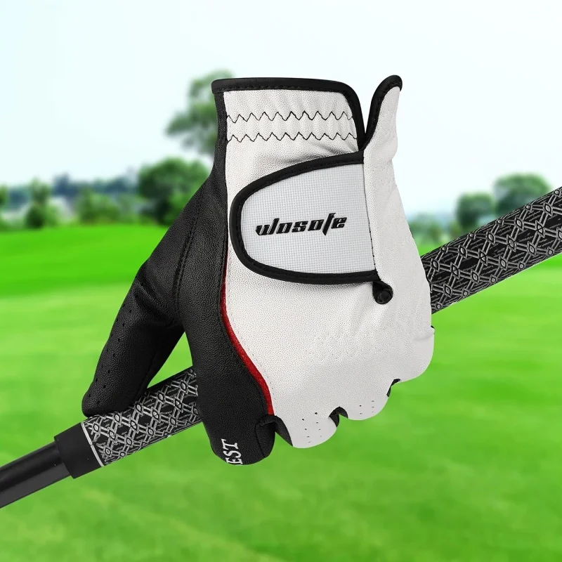 New Golf Gloves Left Hand Single Men's Leather Soft Breathable Gloves Wear-Resistant Breathable Gloves