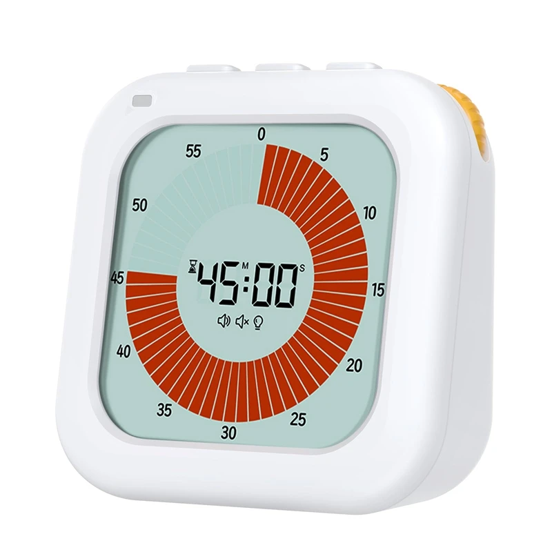 Visual Timer For Kids, 60 Minute Digital Kids Timer Classroom Timer With 3 Alarm Modes, Time Management Tool