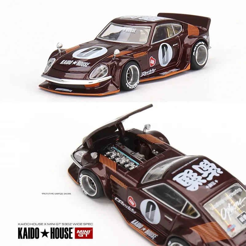 TSM MINI GT KAIDO HOUSE #23 Open Front Cover 1:64 DATSUN S30 Fairlady Z Die-cast alloy car model collection display gifts