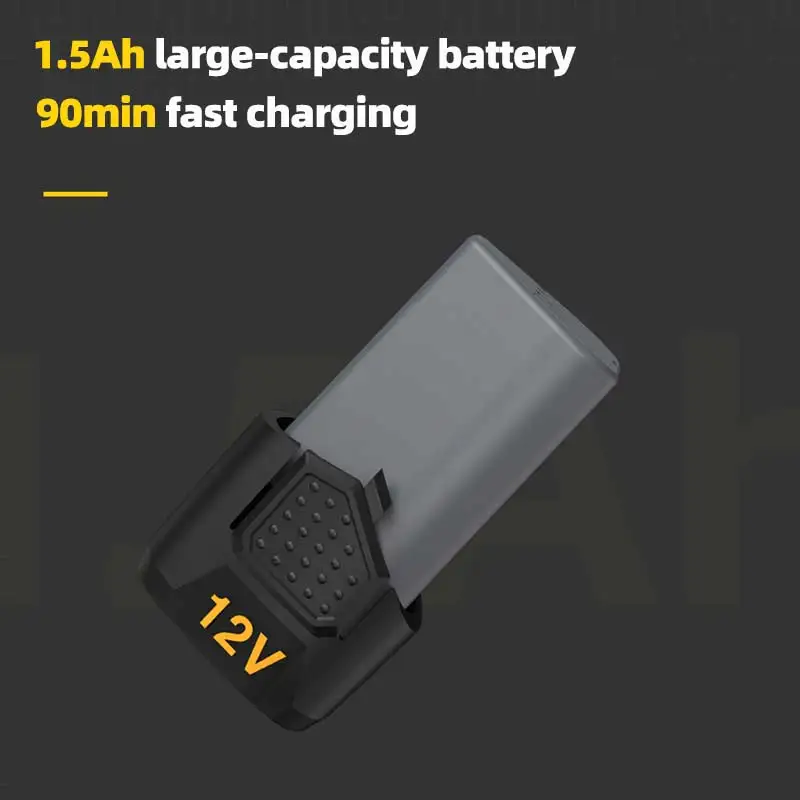 12V Cordless Electric drill Multifunctional Screwdriver Rechargeable Electric Drill Lithium Battery 1400rpm Speed Power Tool