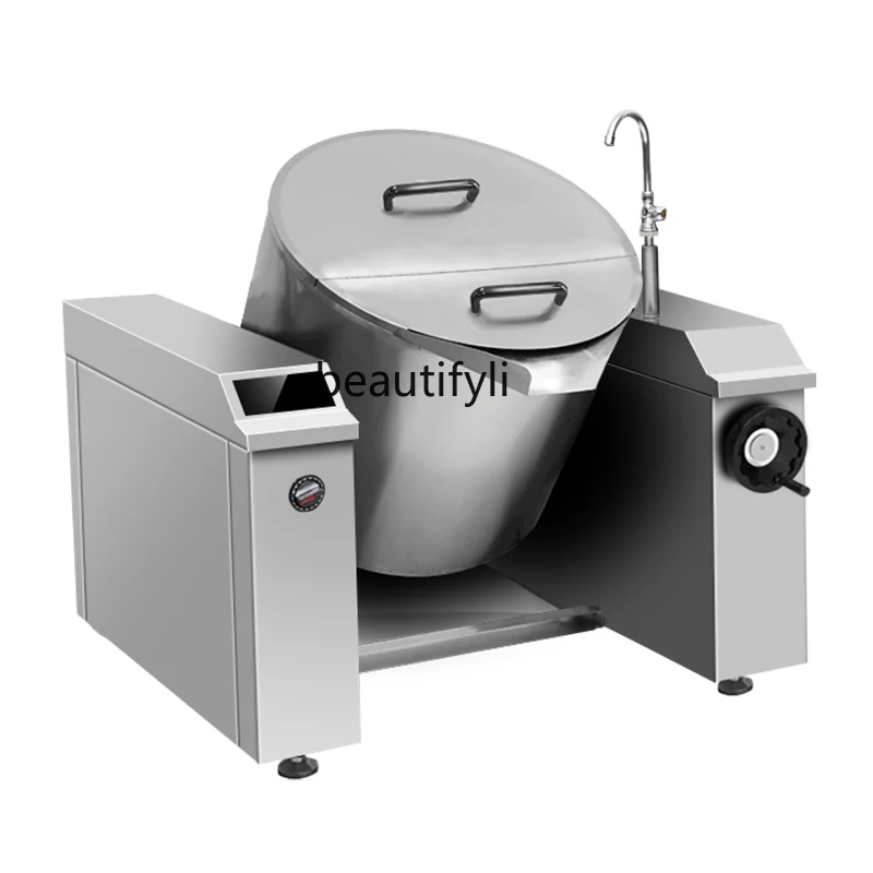 Commercial Swing Soup Boiler Tilting Induction Cooker 15kw High Power Soup Boiler