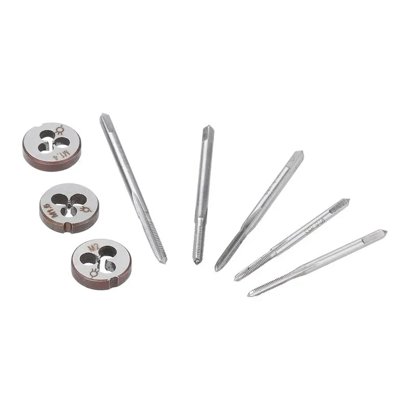 XCAN Tap Die Set M1-M2.5 Metric Thread Tap and Die Screw Tap Die Wrench Threading Tools Hand Tools 31pcs