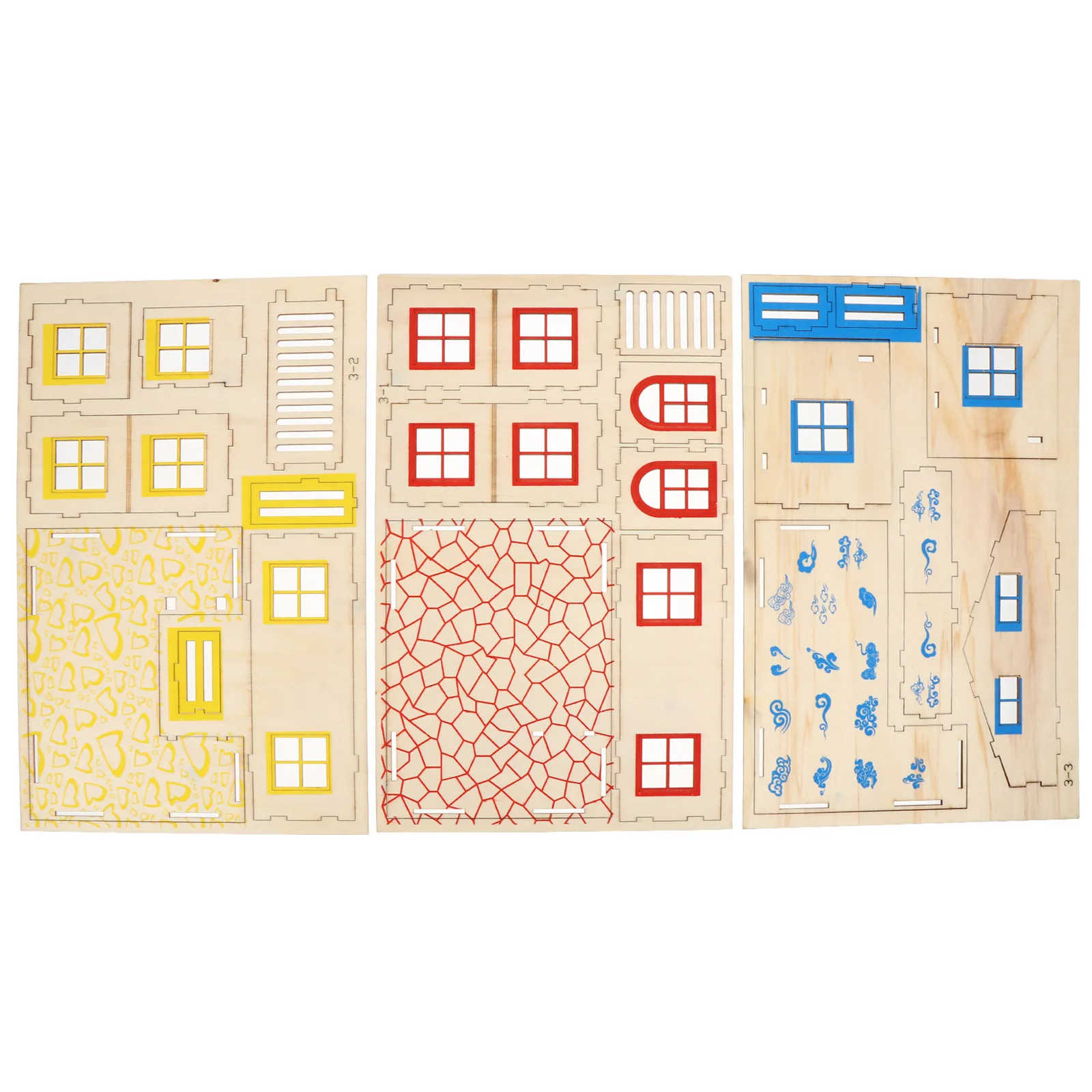 

1 set Pet Villa Small Animal Hut Natural Wood Nest Climbing Toy Plaything Hamster Castle Hamster Nest House Platform