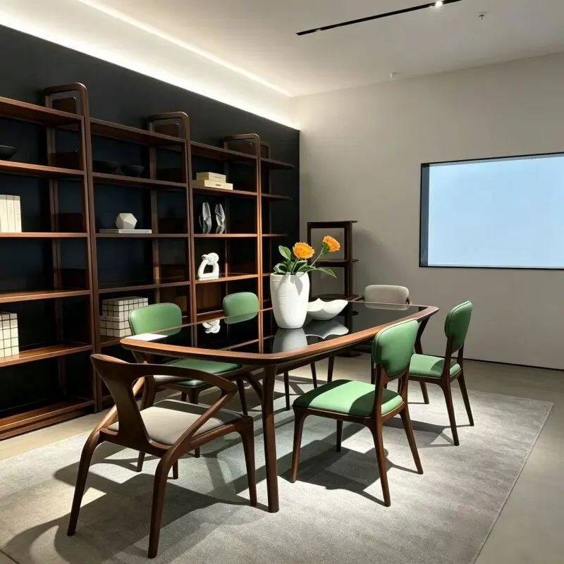 Party Italian Dining Tables Designer Minimalist Living Room Kitchen Tables Solid Wood Modern Mesas De Comedor Furniture For Home
