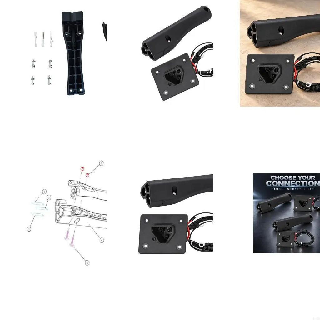 Golf Cart Charging Connector with Triangular Three-Contact Layout for RXV Replacement and Maintenance Tasks 69HD