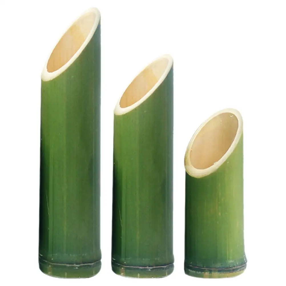 

3 Pcs Bamboo Vase Flower Vases for Decor Farmhouse Planter Artistic Modern Wedding